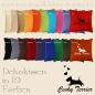 Preview: Kuschelkissen mit Hundedruck Cesky Terrier