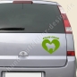Preview: Hunde Autoaufkleber Chow Chow