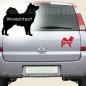 Preview: Hundeaufkleber Islandhund fürs Auto