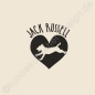 Preview: I love Jack Russell Hundeaufkleber