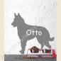 Preview: Laekenois Hunde Wandtattoo