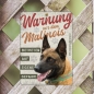 Preview: Malinois Warnschild DIN A5