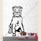Preview: Mittelschnauzer wandtattoo hunde