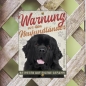 Preview: Neufundländer Warnschild DIN A5