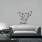 Preview: Hunde Wandtattoo Prager Rattler