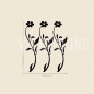 Preview: Retro Blumen Aufkleber Set