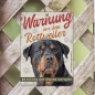 Preview: Rottweiler Warnschild DIN A5