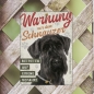 Preview: Schnauzer Warnschild DIN A5