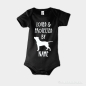 Preview: Baby Strampler Stafford Terrier schwarz