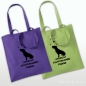 Preview: American Staffordshire Terrier Tragetasche  lila / kiwi