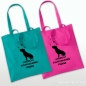 Preview: American Staffordshire Terrier Tragetasche türkis / pink