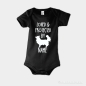Preview: Baby Strampler Chihuahua & Wunschtext schwarz