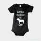 Preview: Baby Body Hund Strampler Bullterrier schwarz