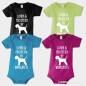 Preview: Baby Body Strampler Hund Schnauzer