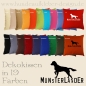 Preview: Kissen Hundedruck Münsterländer
