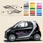 Preview: Seitenaufkleber Auto Blumen Floral