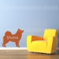 Preview: Islandhund Wunschtext Hundeaufkleber
