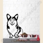 Preview: Welsh Corgi Hunde Wandtattoo