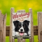 Preview: Border Collie Hundeschild DIN A5