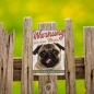 Preview: Mops Hundeschild DIN A5