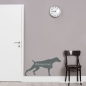 Preview: Weimaraner Wandtattoo mit Wunschtext