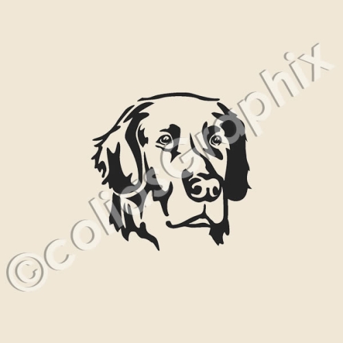 Flat Coated Retriever hundeaufkleber