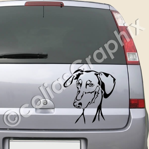 Saluki autoaufkleber