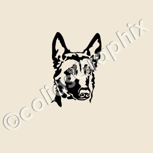 Malinois Hundeaufkleber