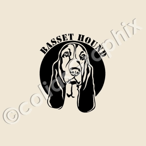 Basset Hound Hundeaufkleber