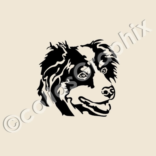 Hundeaufkleber Australian Shepherd