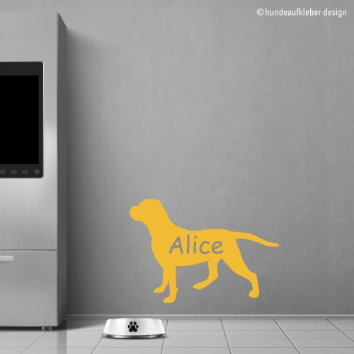 American Bulldog Hunde Wandtattoo Aufkleber