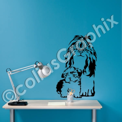 QQYYYT Autoaufkleber 25Cm Riss Auto Aufkleber Fenster Aufkleber Hund  Aufkleber Haustier Lustige Welpenliebhaber Aufkleber Aufkleber Shih Tzu  Auto Aufkleber Pitbull Crack : : Auto & Motorrad