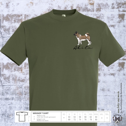 Akita Herren T-Shirt Farbe army