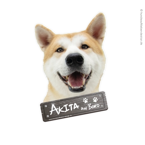 Akita an Bord Hundeaufkleber