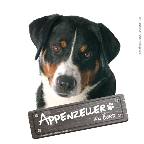 Appenzeller an Bord Aufkleber