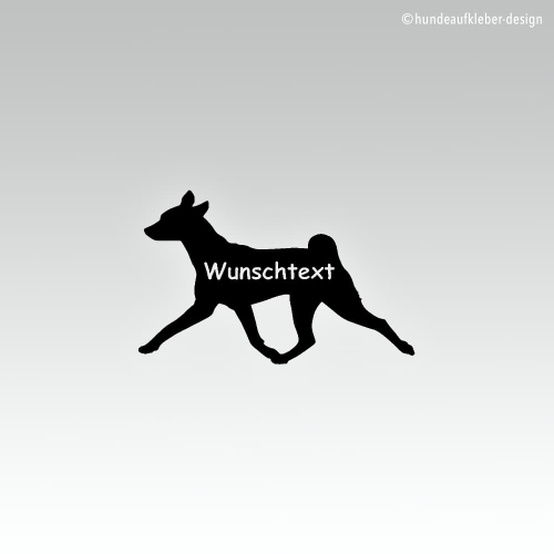 Preview: Basenji Hundeaufkleber