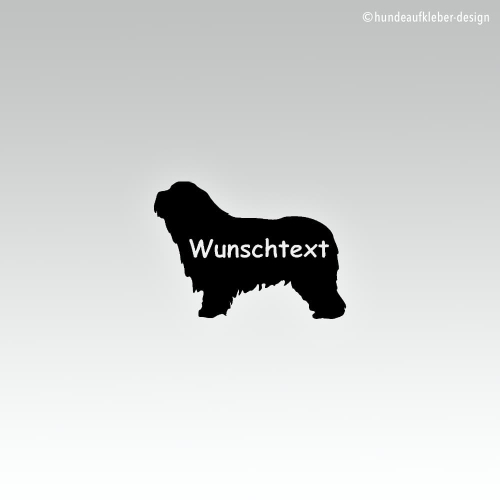 Preview: Bearded Collie Hundeaufkleber