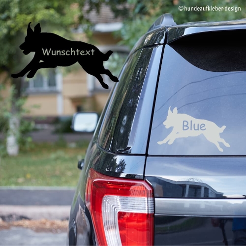 Beauceron Umriss Autoaufkleber mit Hundename