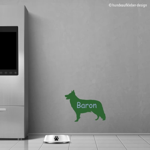 Berger Blanc Suisse Hunde Wandtattoo Aufkleber