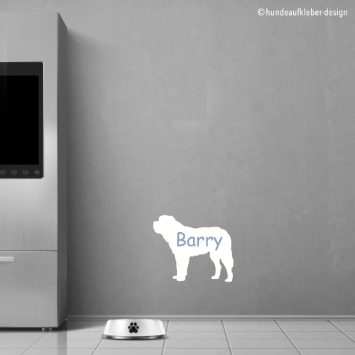 Bernhardiner Hunde Wandtattoo Aufkleber