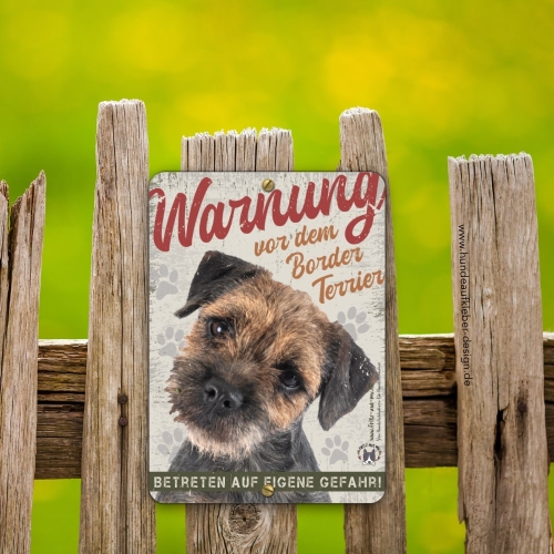 Border Terrier Hundeschild DIN A5