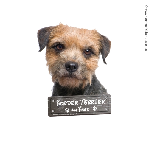 Border Terrier an Bord Hundeaufkleber