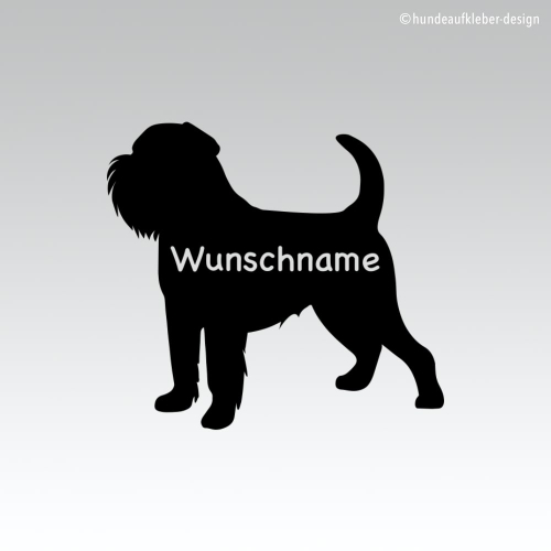 Preview: Griffon Bruxellois Hundeaufkleber Tibetdogge