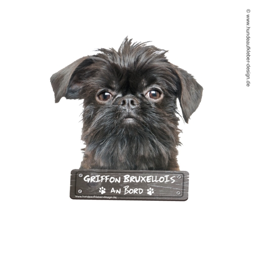Griffon Bruxellois an Bord Hundeaufkleber
