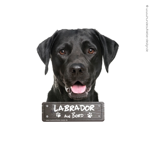 Labrador (schwarz) an Bord Aufkleber