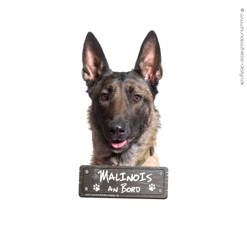 Malinois an Bord Hundeaufkleber