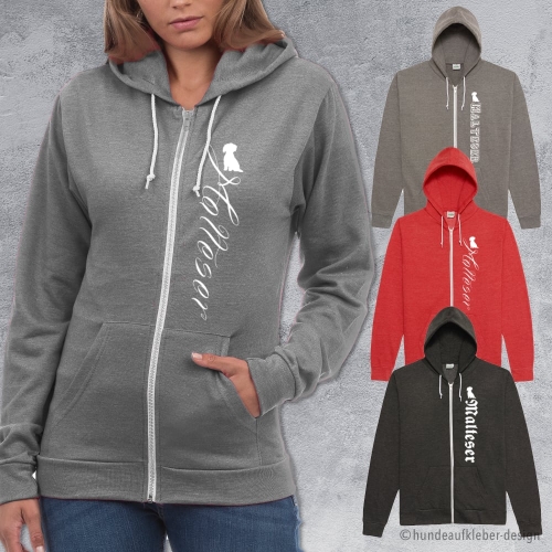 Malteser Sweatjacke mit Motiv bedruckt