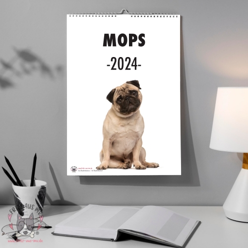 Mops Kalender 2024
