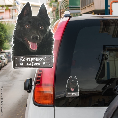 Schipperke an Bord Autoaufkleber