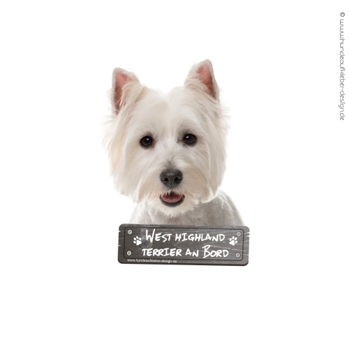 West Highland Terrier an Bord Hundeaufkleber
